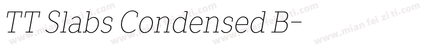 TT Slabs Condensed B字体转换